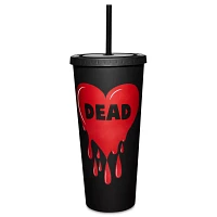 Dead Drip Heart Cup with Straw - 20 oz.
