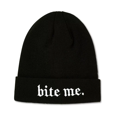 Bite Me Cuff Beanie Hat