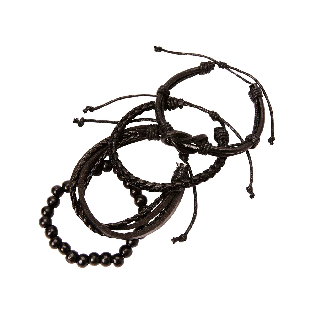 Multi-Pack Beaded and Braided Bracelets - 4 Pack