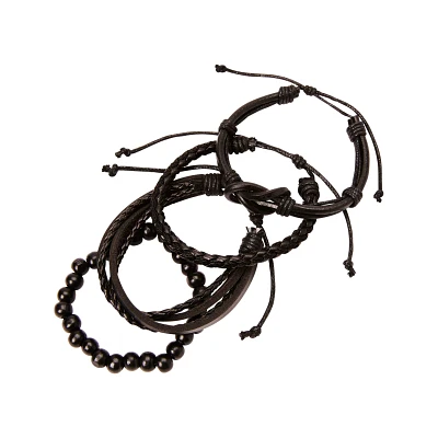 Multi-Pack Beaded and Braided Bracelets - 4 Pack