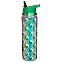 Weed Leaf Yin and Yang Water Bottle with Straw - 18 oz.