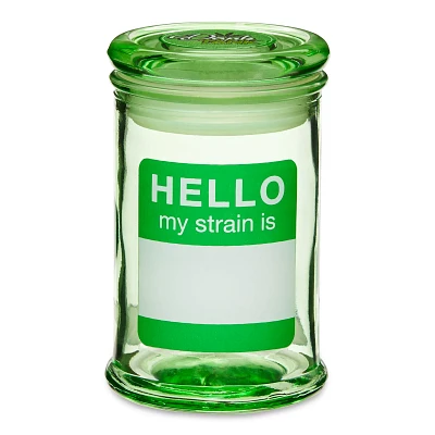 Hello Name Tag Stash Jar - 5 oz.