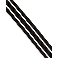 Black and White Stripe Playboy Bunny Belt