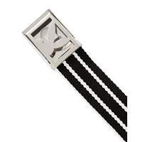 Black and White Stripe Playboy Bunny Belt