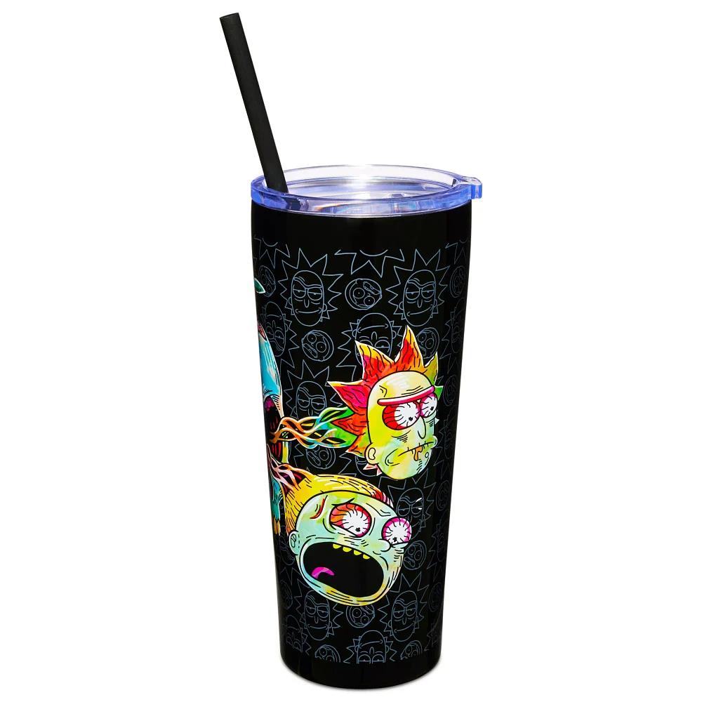 Rick and Morty Skull Eyes Cup with Straw- 22 oz.