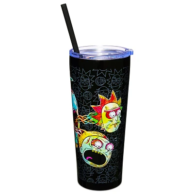 Rick and Morty Skull Eyes Cup with Straw- 22 oz.