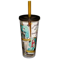 Jack Skellington and Sally Tarot Card Cup with Straw 24 oz. - The Nightmare Before Christmas