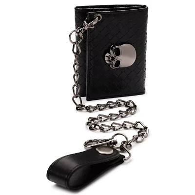 Black Skull Bifold Wallet
