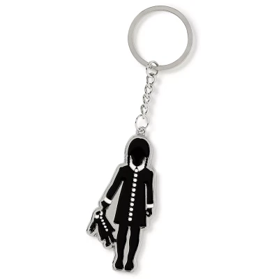 Addams Family Wednesday Silhouette Keychain - The Addams Family