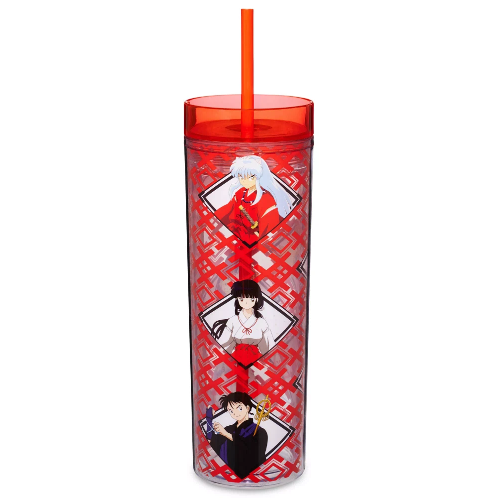 Red Inuyasha Cup with Straw 20 oz. - Inuyasha