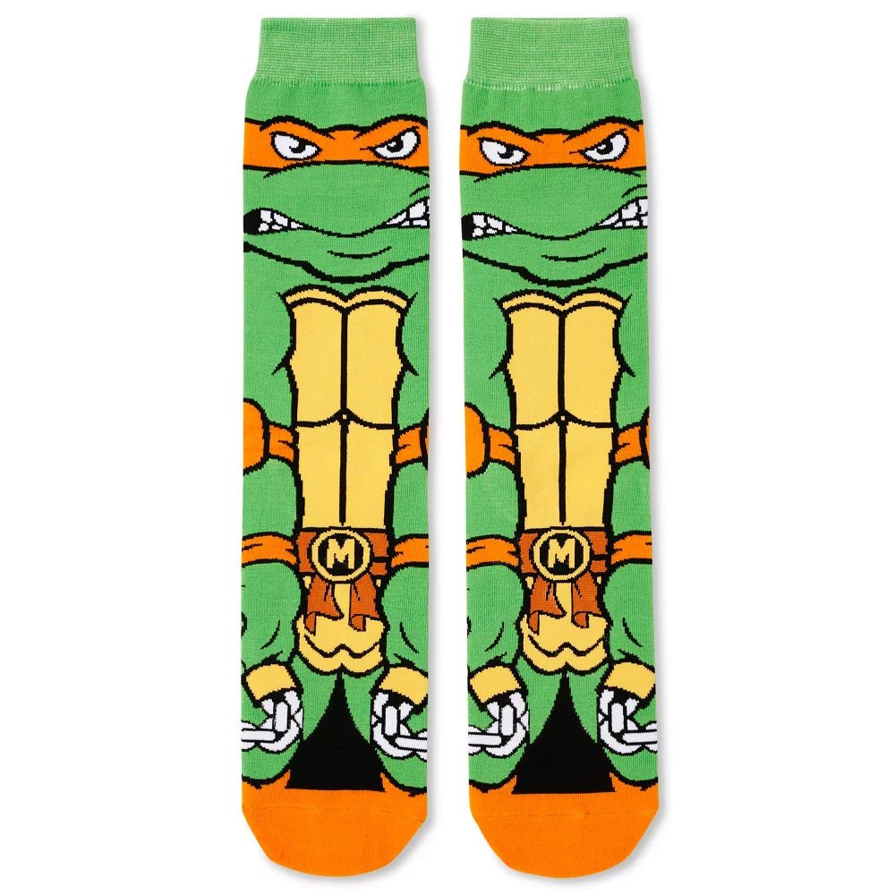 360 Michelangelo Crew Socks - Teenage Mutant Ninja Turtles