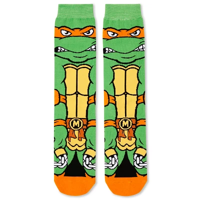 360 Michelangelo Crew Socks - Teenage Mutant Ninja Turtles