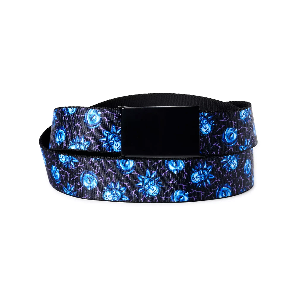 Buckle-Down Rick and Morty Electric Faces Belt