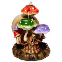 Mushroom Skull Backflow Incense Burner