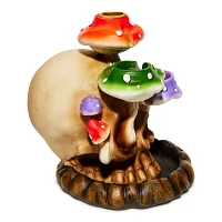 Mushroom Skull Backflow Incense Burner
