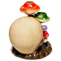 Mushroom Skull Backflow Incense Burner