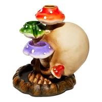Mushroom Skull Backflow Incense Burner