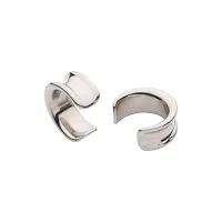 Silver-Tone Saddle Plugs