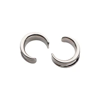 Silver-Tone Saddle Plugs