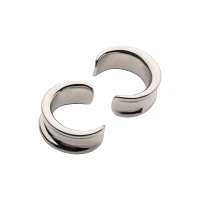 Silver-Tone Saddle Plugs