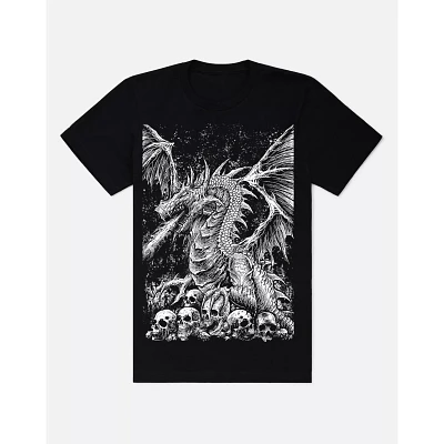 Dragon with Skulls T Shirt - VampireFreaks