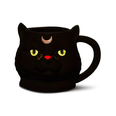 Wicca Black Cat Molded Coffee Mug - 20 oz.