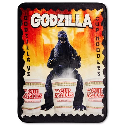 Godzilla Cup Noodles Fleece Blanket