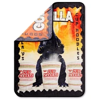 Godzilla Cup Noodles Fleece Blanket