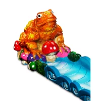 Mushroom Frog Flat Incense Burner