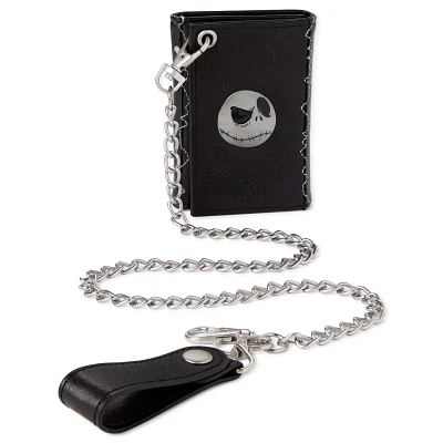Jack Skellington Badge Chain Bifold Wallet - The Nightmare Before Christmas