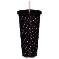 Playboy Glitter Cup with Straw - 20 oz.