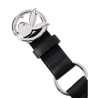Playboy Bunny Silvertone Ring Belt