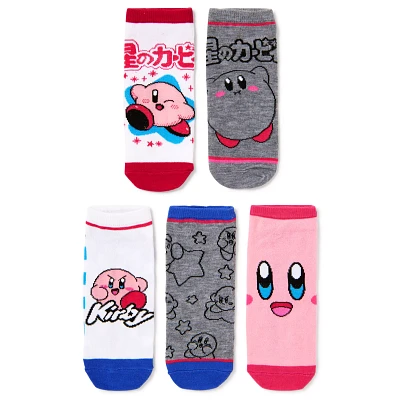 Multi-Color Kirby No Show Socks - 5 Pack