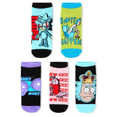 Rick and Morty No Show Socks - 5 Pack