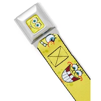 Buckle-Down SpongeBob SquarePants Faces Seatbelt Belt