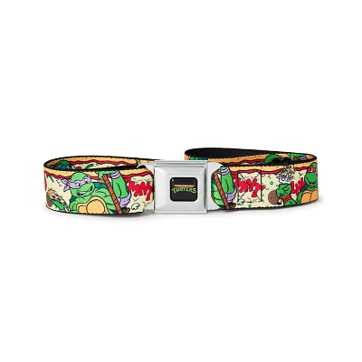 Buckle-Down Pizza Seatbelt Belt - Teenage Mutant Ninja Turtles