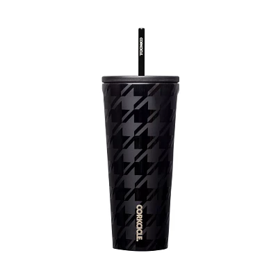 Houndstooth Insulated Cup with Straw - 24 oz.