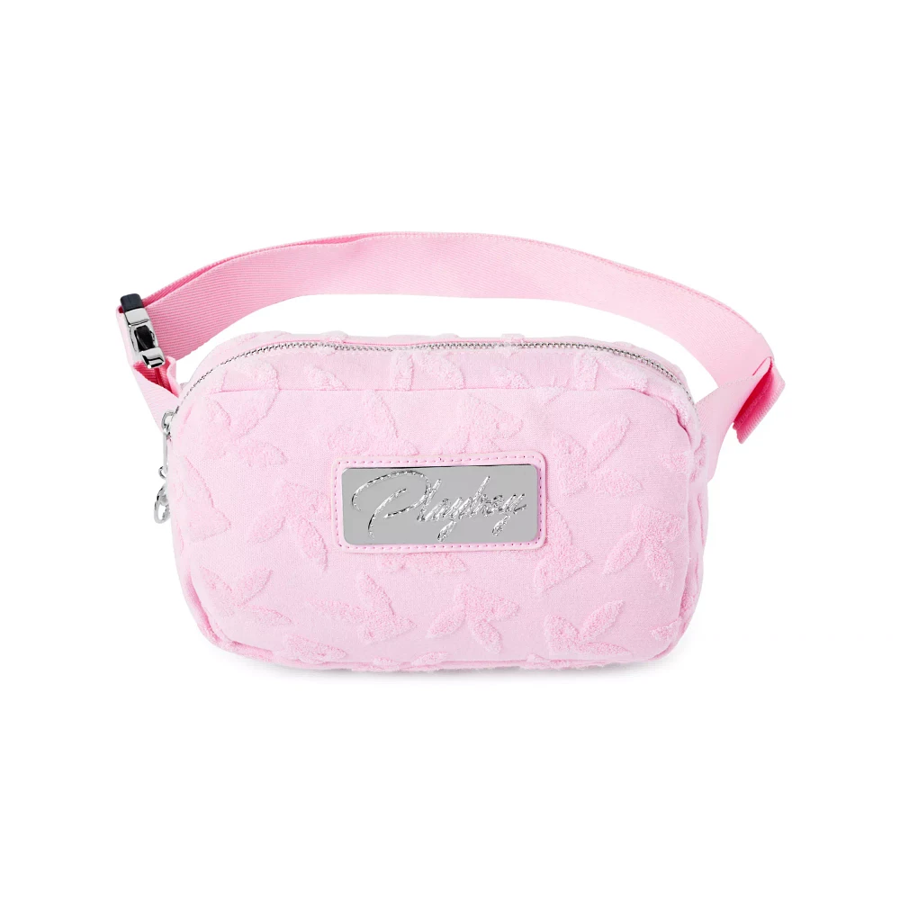 Pink Playboy Bunny Debossed Terry Sling Bag