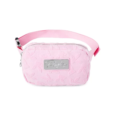 Pink Playboy Bunny Debossed Terry Sling Bag