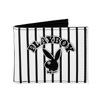 Playboy Pinstripe Bifold Wallet