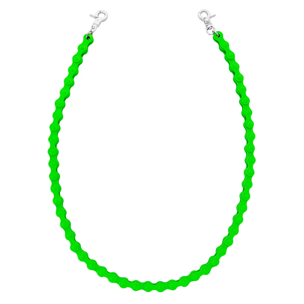 Green Bike Wallet Chain