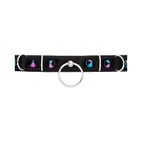 Iridescent Spiked Choker Necklace