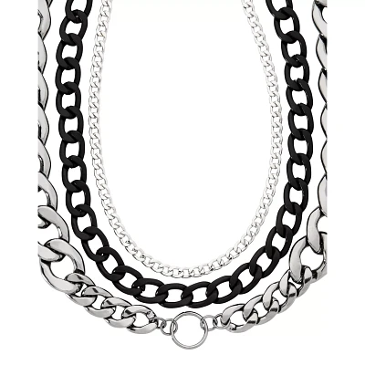 Multi-Pack Chain Choker Necklaces - 3 Pack