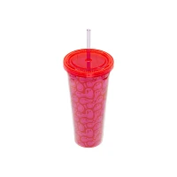 Trippy Drip Smiley Cup with Straw - 22 oz.