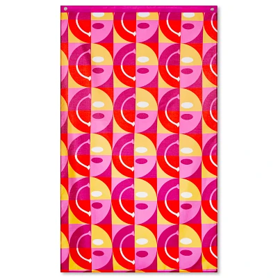 Lesbian Pride Smiley Face Flag