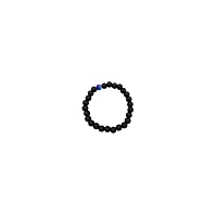 Purple and Black Long Distance Beaded Bracelets - 2 Pack