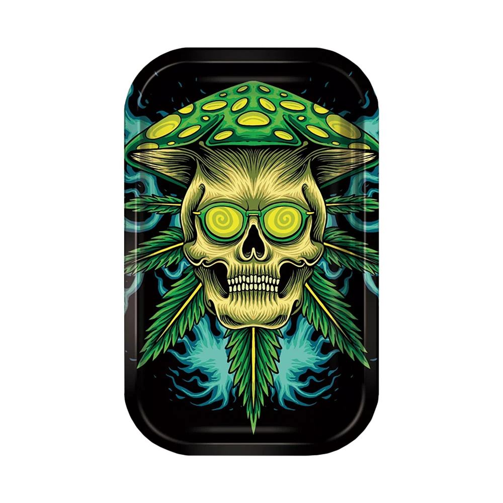 Mushroom Skull Weed Leaf Ashtray