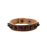 Multi-Pack Spike Brown and Black Bracelets - 2 Pack