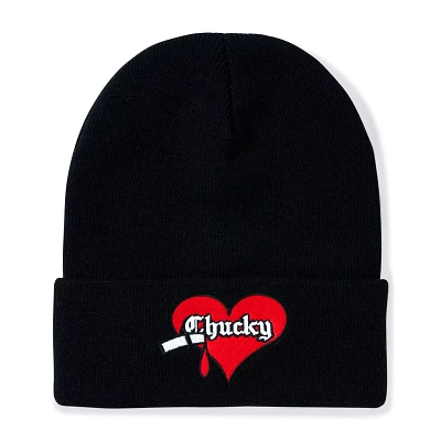 Chucky Heart Patch Cuff Beanie Hat