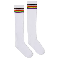 Progressive Rainbow Pride Flag Knee High Socks